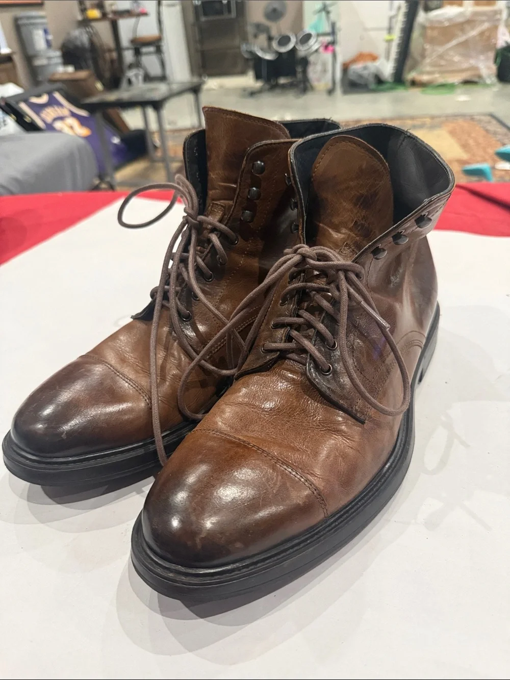 To Boot Men's Brown Leather Chukka Lace-Up Boots